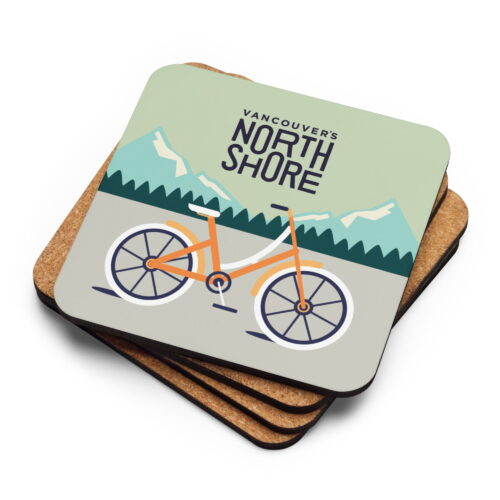 Bike Cork-back Coaster