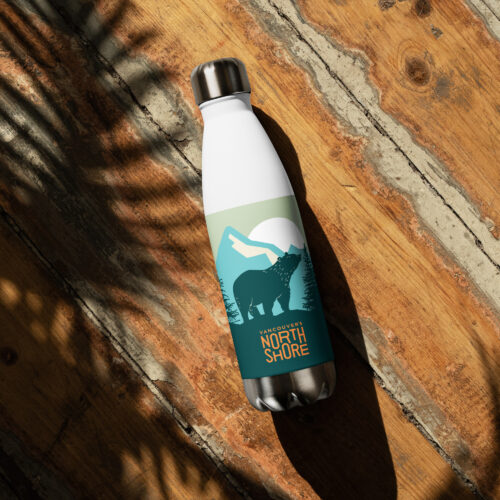 Vancouver’s North Shore Bear Stainless Steel Water Bottle