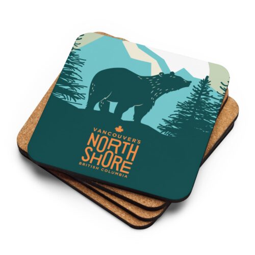 Bear Cork-back Coaster