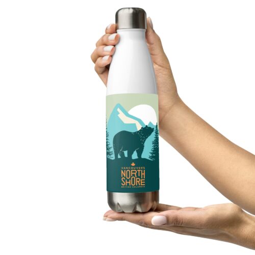 Vancouver’s North Shore Bear Stainless Steel Water Bottle